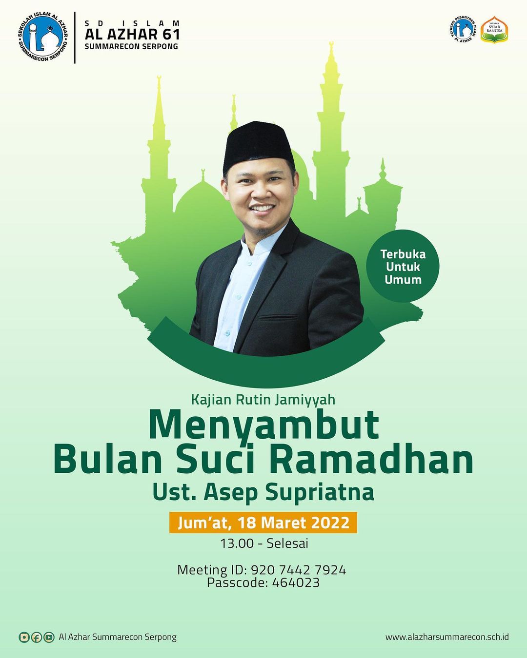 Kajian Rutin Jamiyyah SDIA 61 | Menyambut Bulan Suci Ramadhan