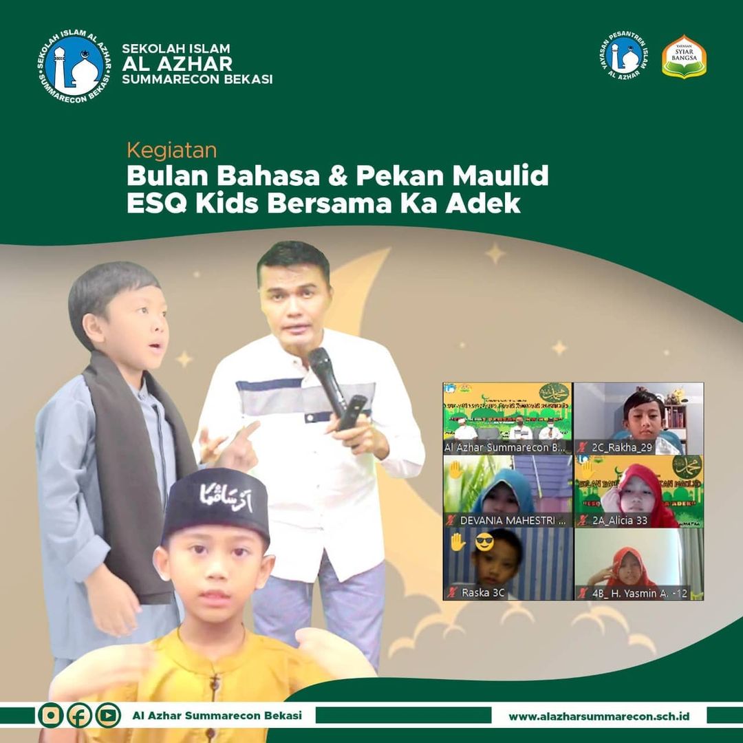 Puncak kegiatan Bulan Bahasa & Pekan Maulid SD Islam Al Azhar 44 Summarecon Bekasi 