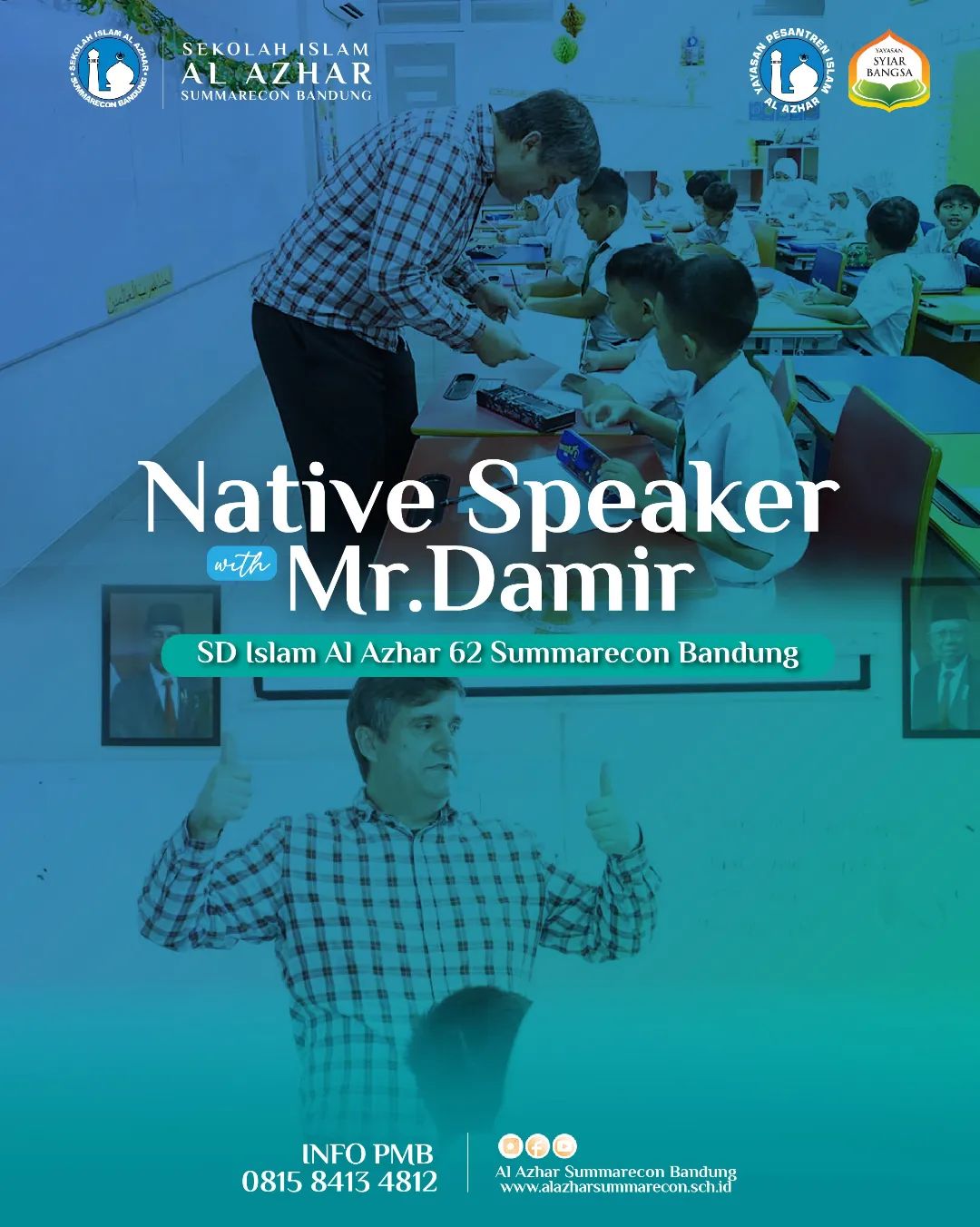 Native speaker bersama Mr. Damir, membahas mengenai Part Of Body