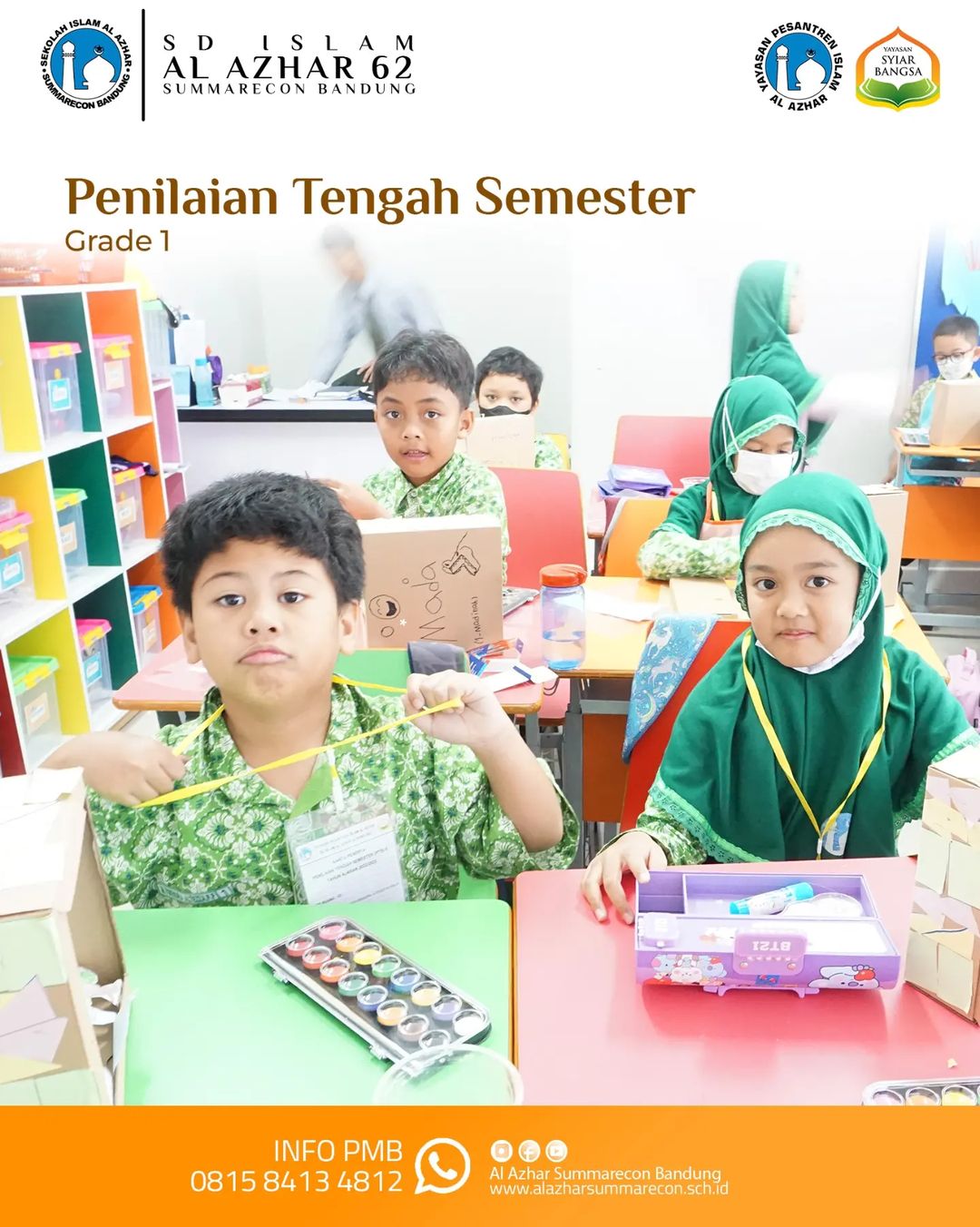 Penilaian Tengah Semester II (PTS) Kelas 1 di SDIA 62 Summarecon Bandung