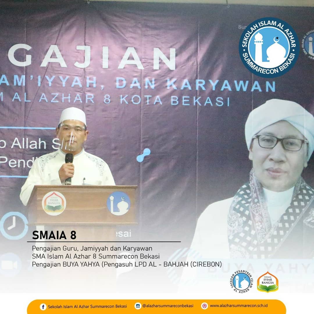 Pengajian Guru, Jamiyyah, dan Karyawan Bersama BUYA YAHYA bertema “Mencari Ridha Allah SWT dalam Dunia Pendidikan