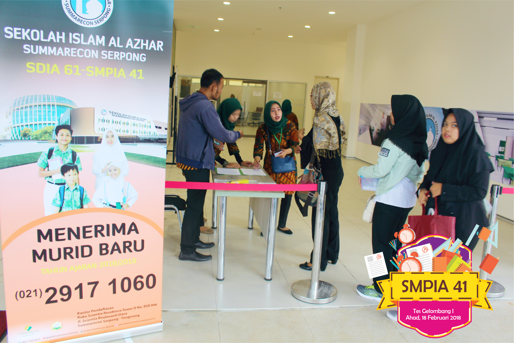 Tes Gelombang 1 SMP Islam Al Azhar 41 Summarecon Serpong