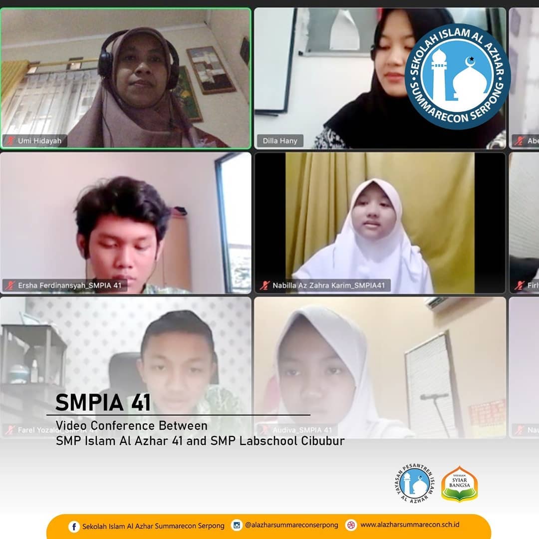 Video Conference SMPI Al Azhar 41 Summarecon Serpong