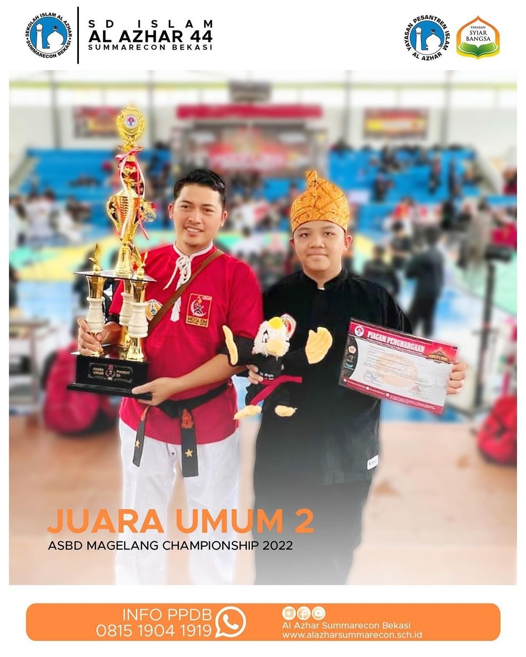 D Islam Al Azhar 44 Summarecon Bekasi berhasil meraih JUARA UMUM 2 di kejuaraan Magelang Championship 2022