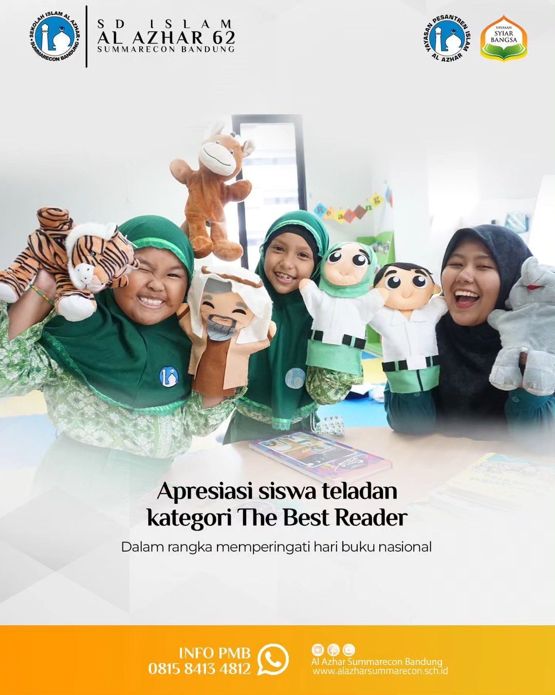 Apresiasi Kepada Siswa Teladan Dalam Kategori The Best Reader