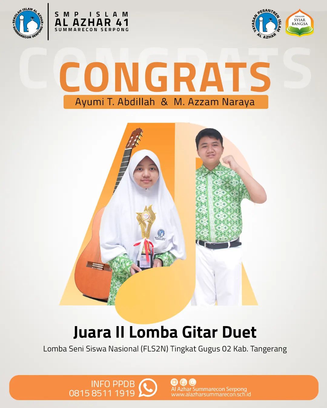 Juara 2 Lomba Gitar Duet