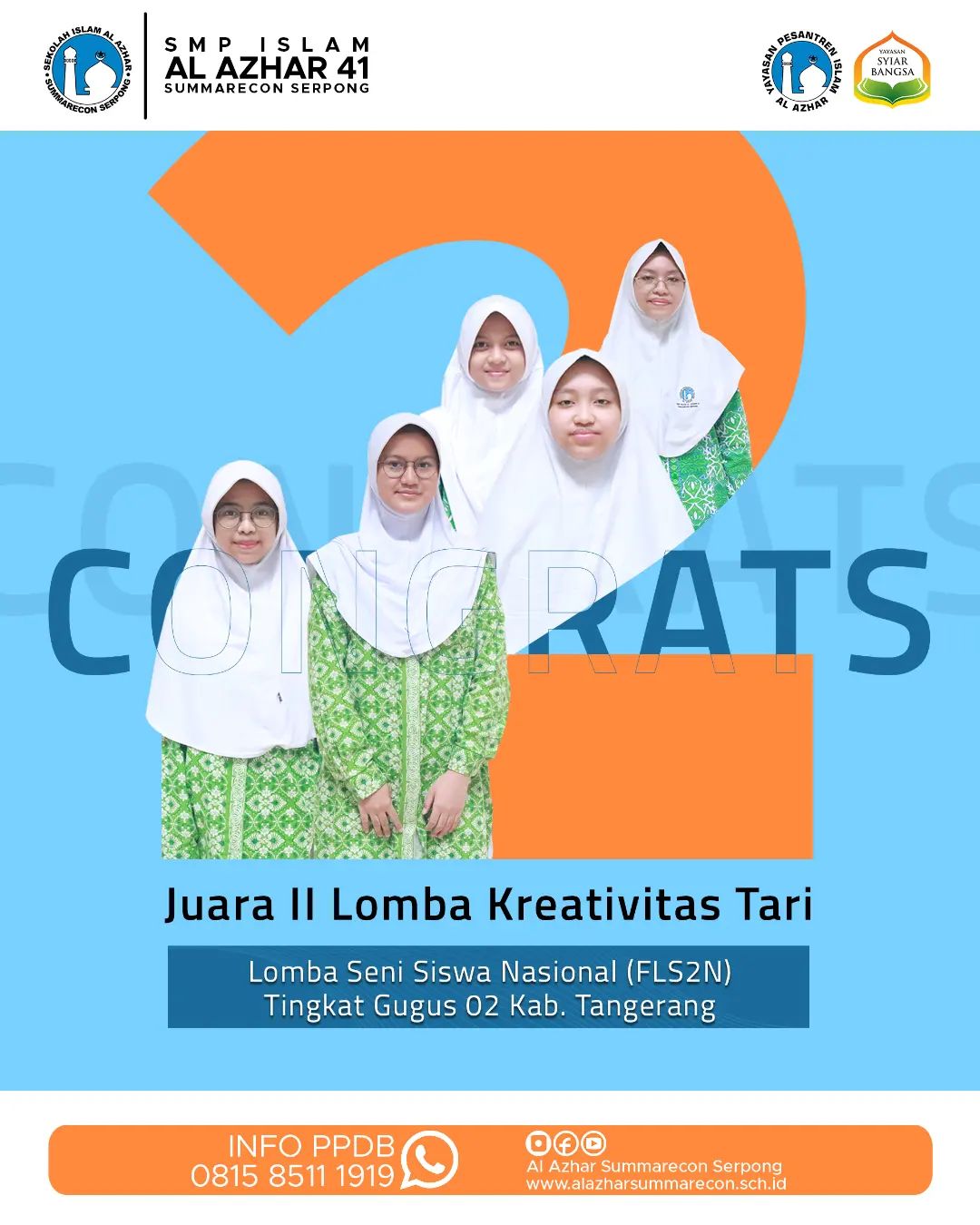 Juara 2 Lomba Kreativitas Tari